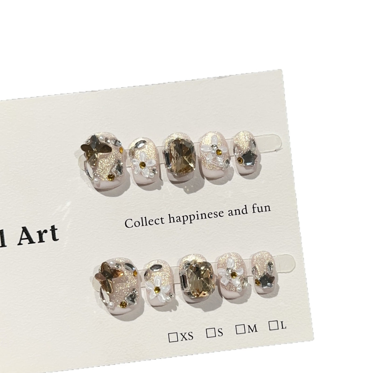 Dekoratives Floral Press-On Nagelkunst Set
