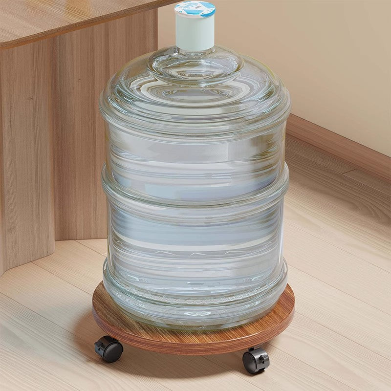 Rollende Holzflaschendolly mit glatten Schwenkrädern