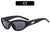 Stylische winkelförmige Katzenaugen-Sonnenbrille