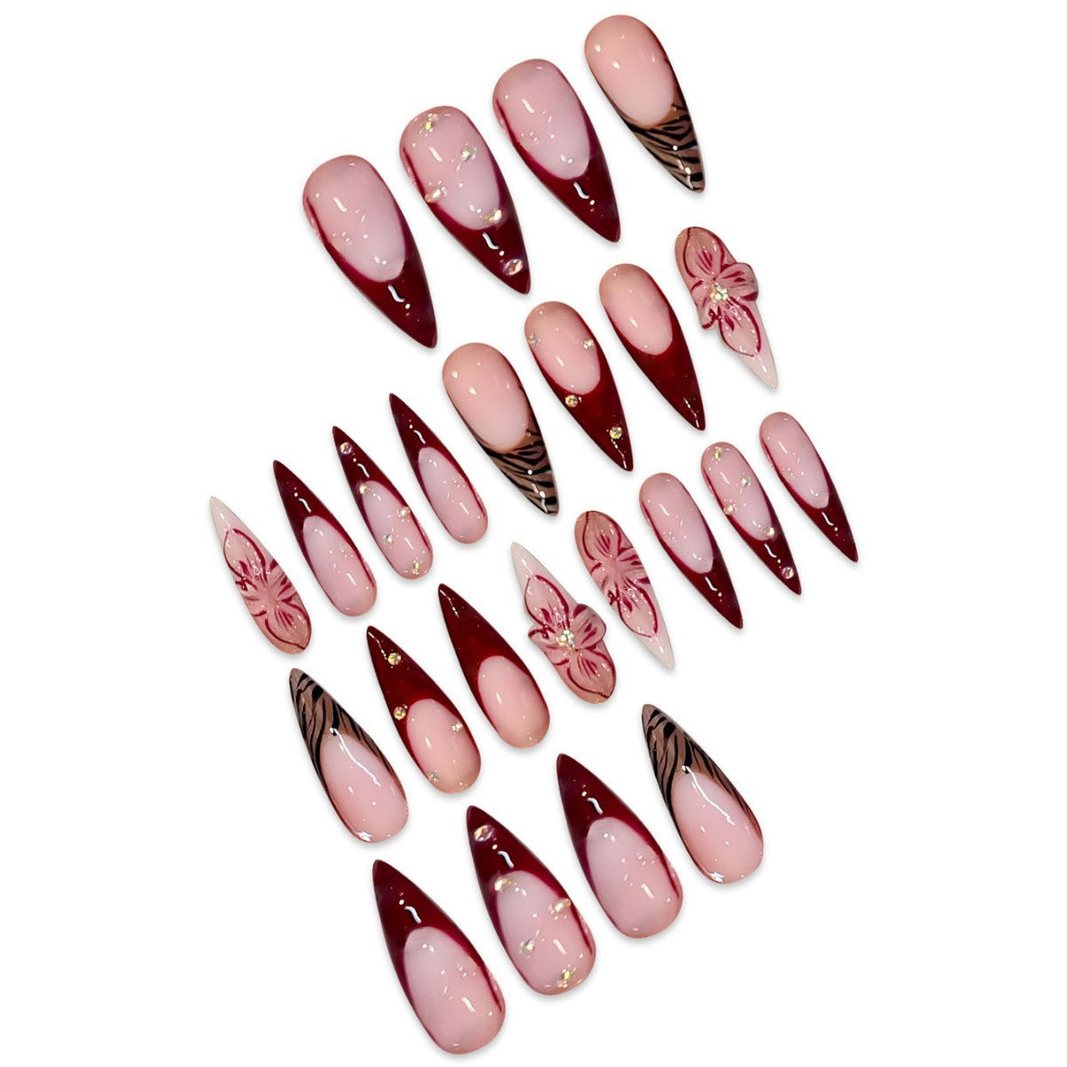 Premium Abstract Nail Art Extensions Brehn