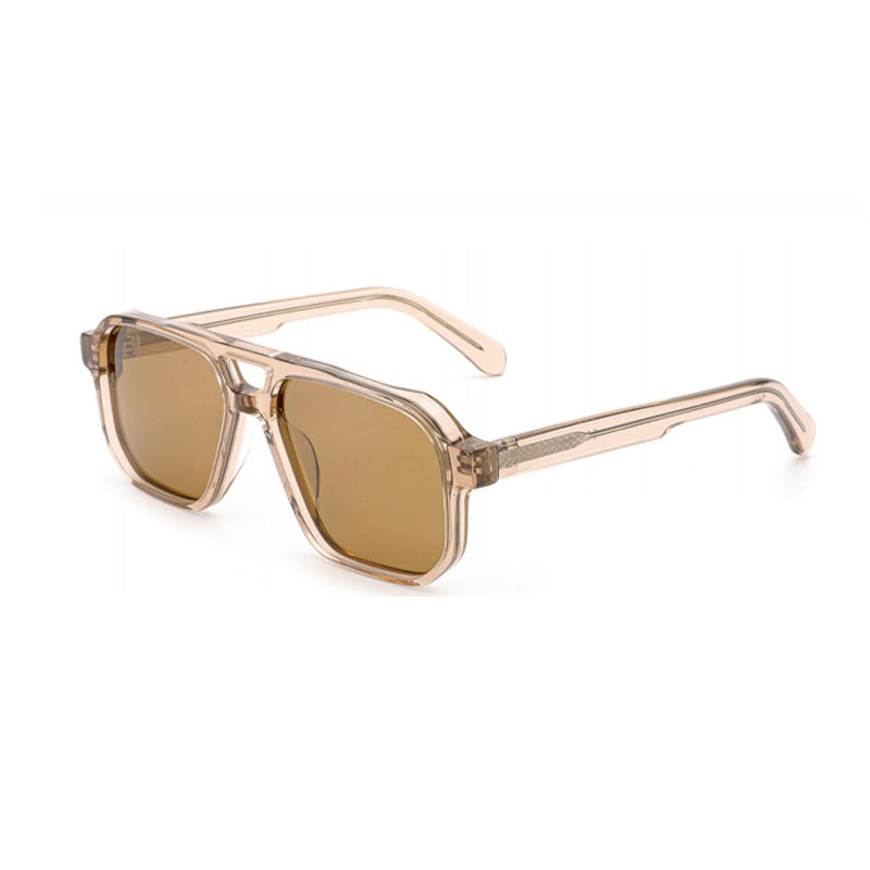 Damen Sonnenbrille im modernen, geometrischen Design mit robustem Rahmen und UV-Schutz Brehn