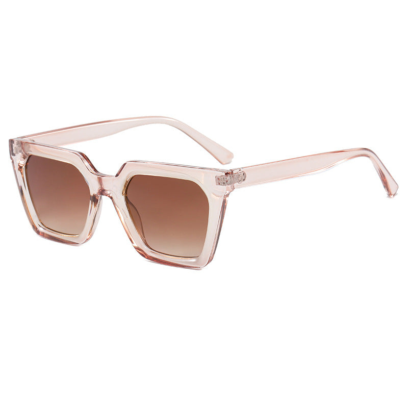 Damen moderne Designer-Sonnenbrille mit transparentem Rahmen Brehn