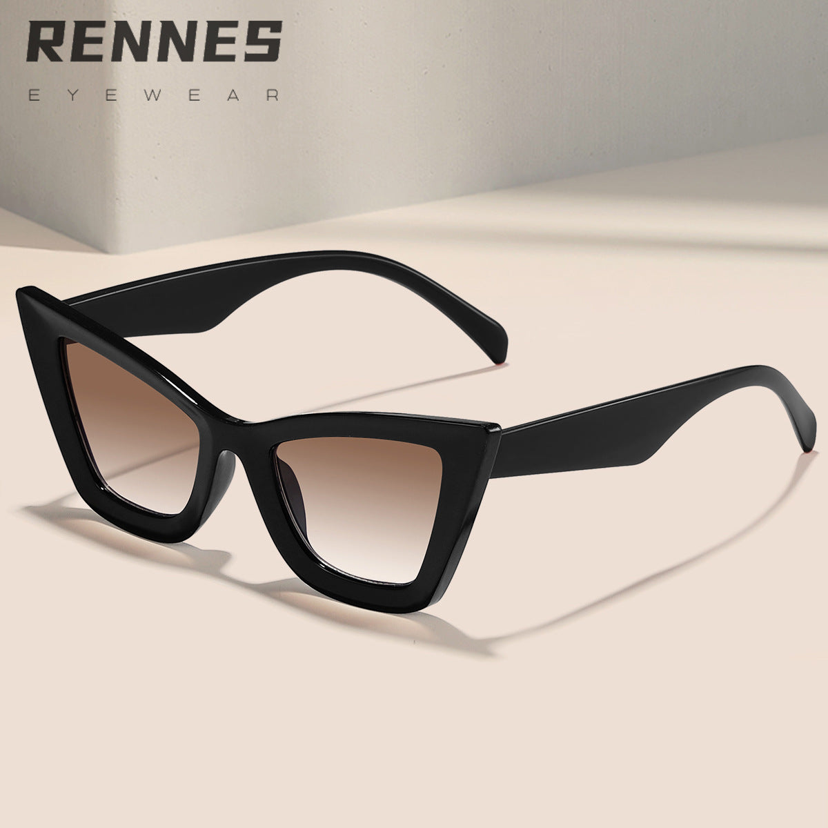 Damen Cat-Eye Sonnenbrille mit modernem Rahmen und UV-Schutz Brehn
