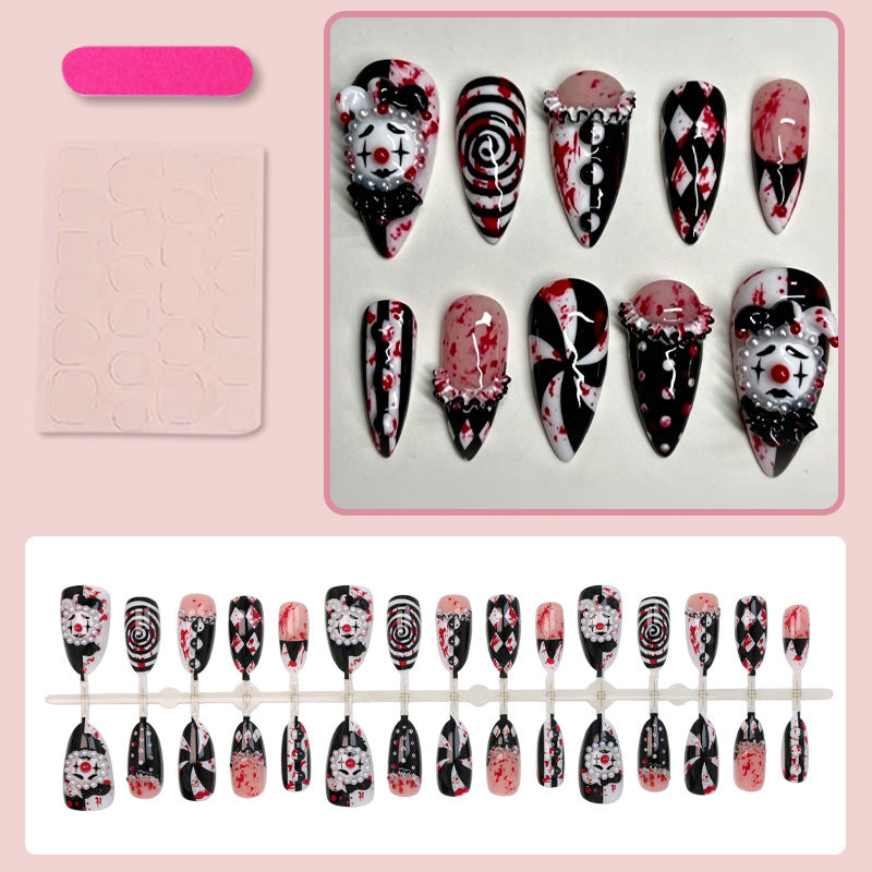 Kunstnagelset mit kreativem Gruselmotiv Brehn