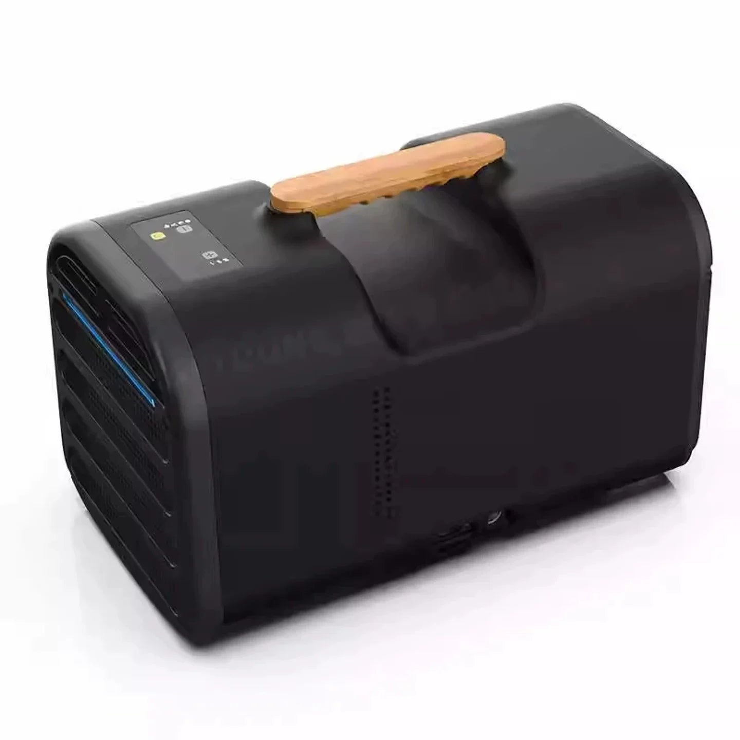Unisex Einheitsgröße persönlicher Desktop-Mikroklima-Kühler und -Reiniger mit Bambustragegriff Brehn