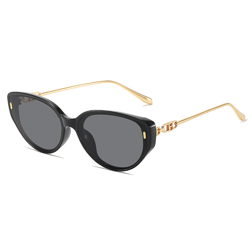 Glamouröse Retro Katzenaugen-Sonnenbrille Brehn