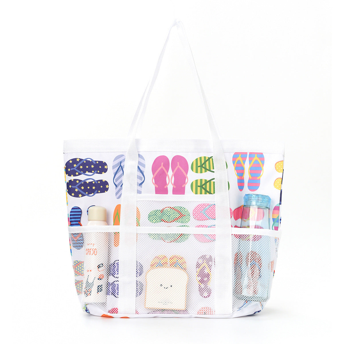 Strandtasche mit Durchlässigem Design und Großem Fächer Brehn