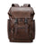 Vintage Stil Leder Rucksack Brehn