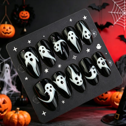 Ghost-Themen Press-On Nagelkunst Set Brehn