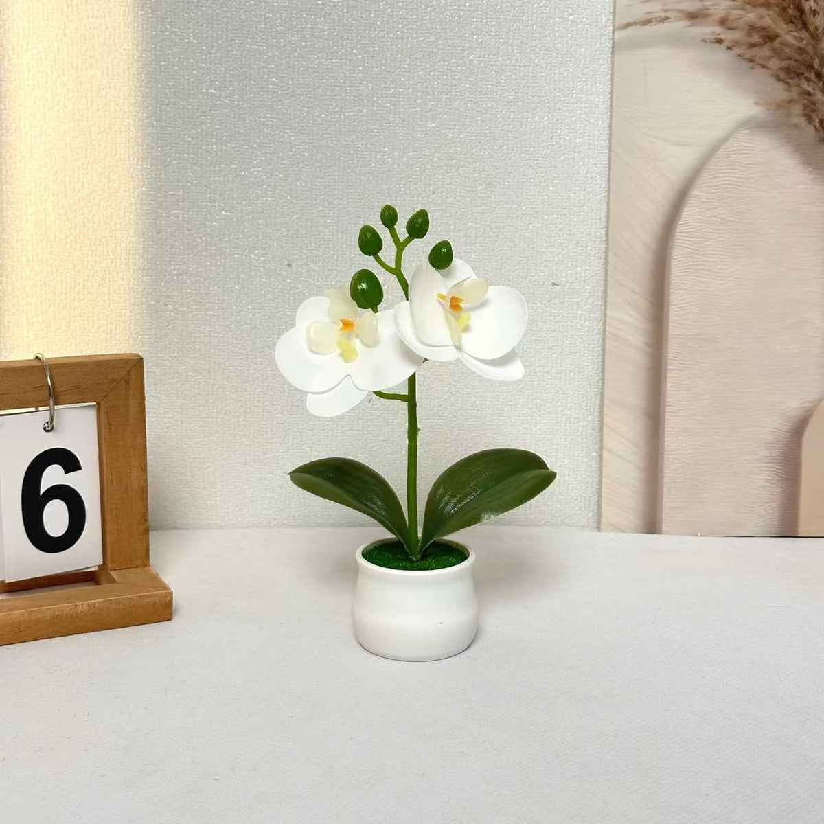 Realistische Künstliche Orchideen Blumenarrangement für Wohnkultur