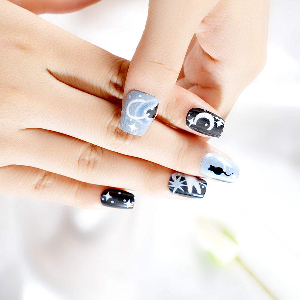 Künstlerisches Themen-Press-On-Nagelset Brehn