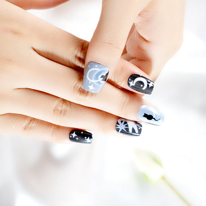 Künstlerisches Themen-Press-On-Nagelset Brehn