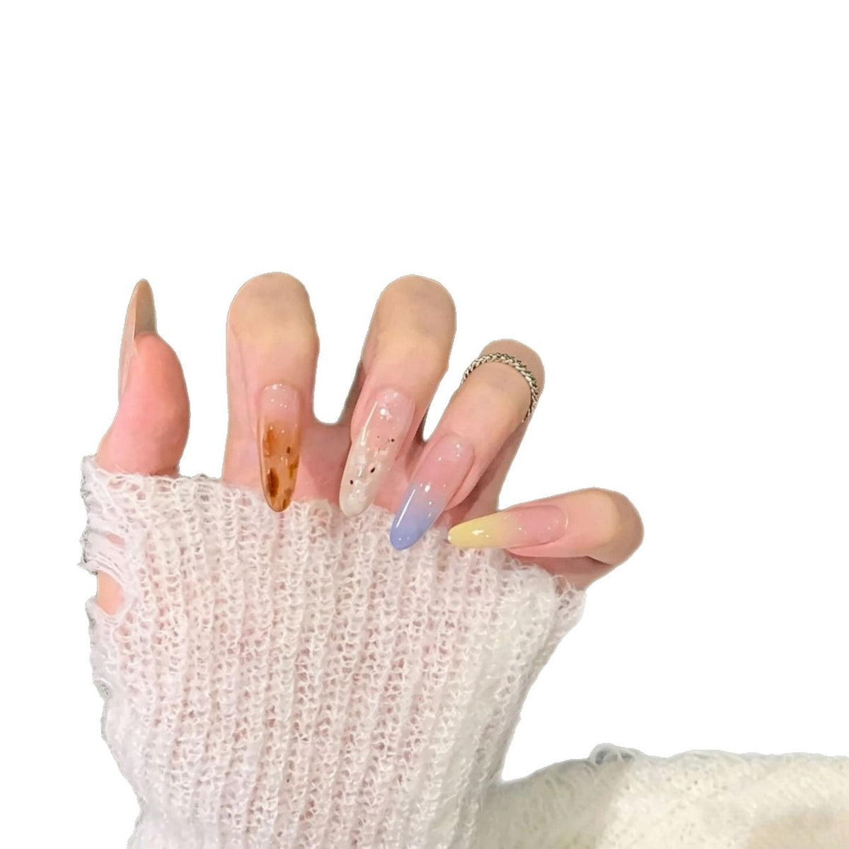Trendige Künstlerische Stiletto-Nagelverstärkungen