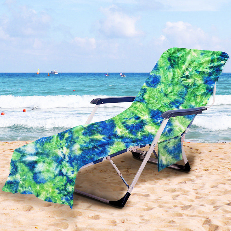 Liegestuhlauflage mit modernem TIE-DYE-Muster Brehn