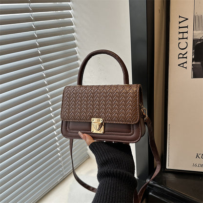 Gewebte Leder Handtasche