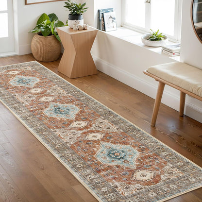 Vintage-inspirierter Läufer Teppich