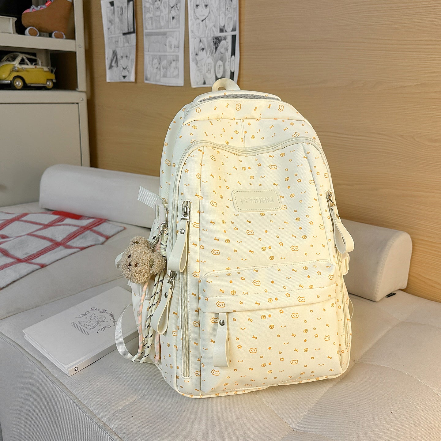 Süßer Blumenmuster Rucksack Brehn