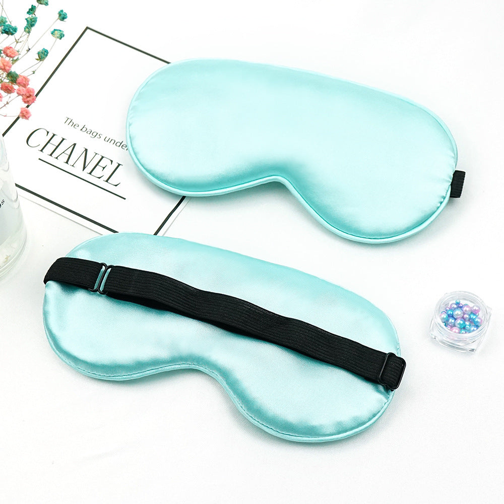 Unisex nan luxuriöse Satin Schlafmaske mit anatomischer Kontur und verstellbarem Gummiband Brehn