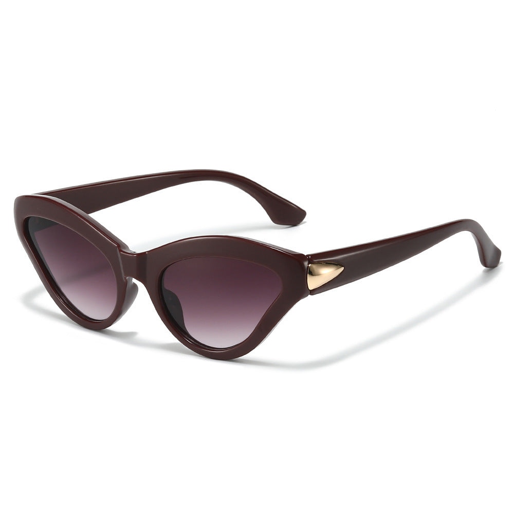 Vintage Cat-Eye Sonnenbrille mit luxuriösen Details Brehn