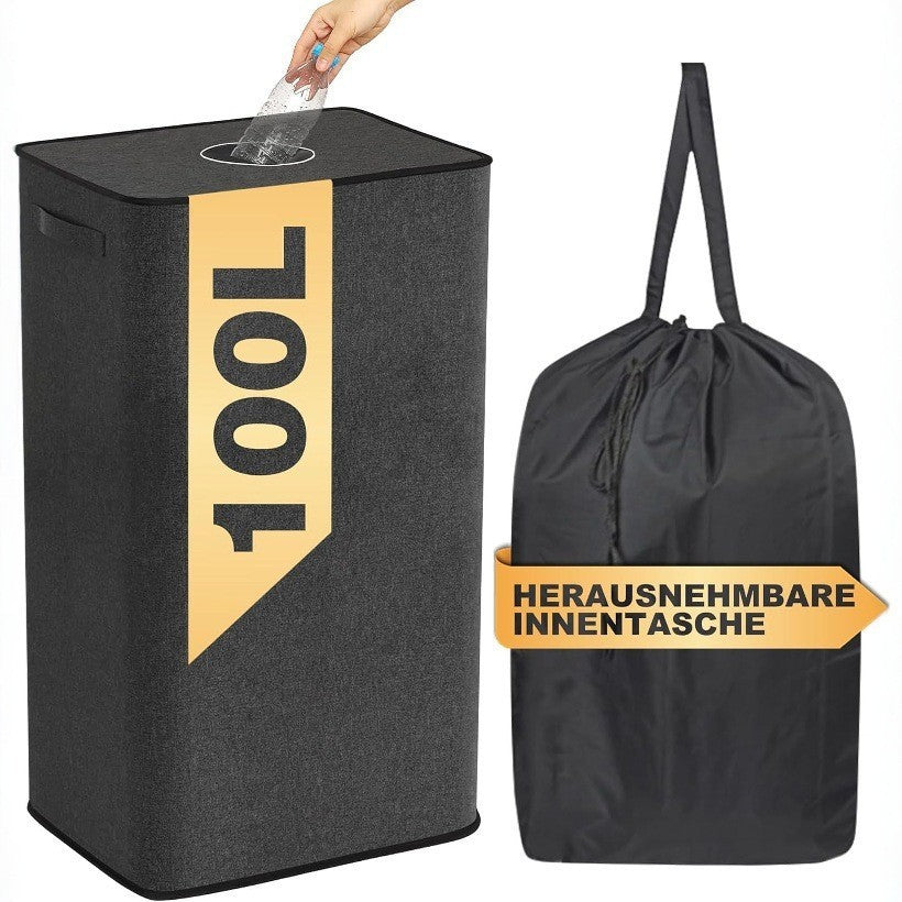 Wäschekorb mit Herausnehmbarer Innentasche Brehn