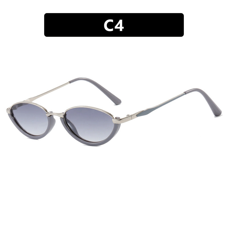 Damen modische Cat-Eye Sonnenbrille mit zweifarbigem Rahmen und UV-Schutz Brehn