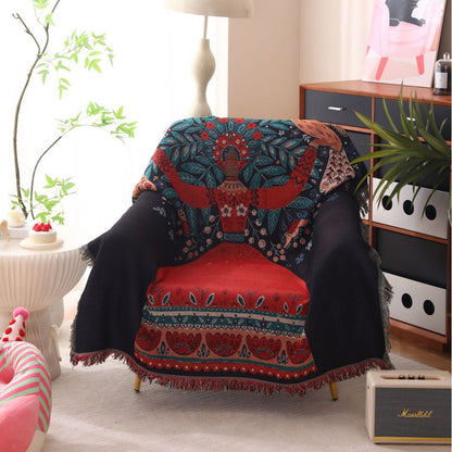Dekorative Bohemian Wurfdecke