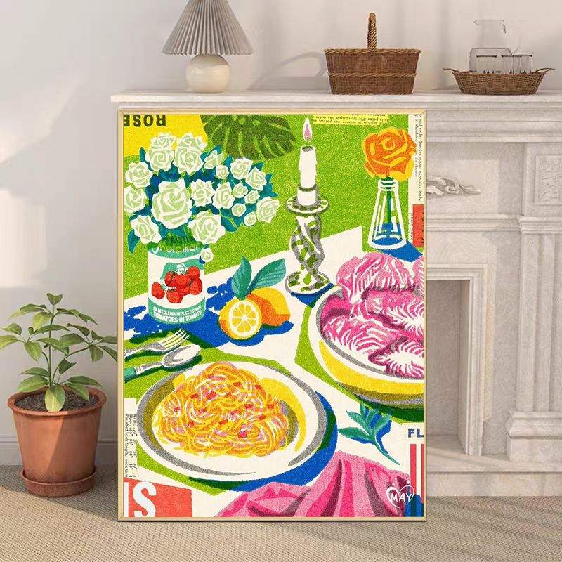 Retro-Inspirierte Stillleben Leinwanddruck Brehn
