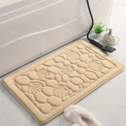 Küstenkiesel Design Badezimmermatte Brehn