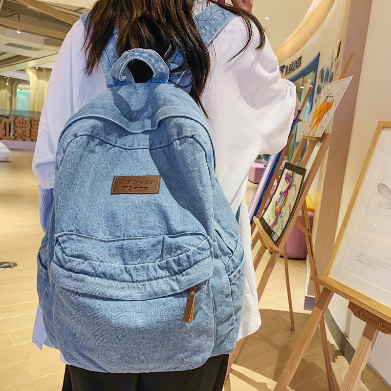 Denim Reise Schul Rucksack Brehn