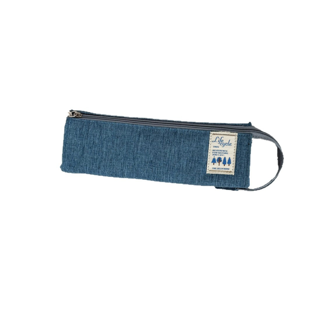 Denim Druck Reißverschluss Aufbewahrungstasche