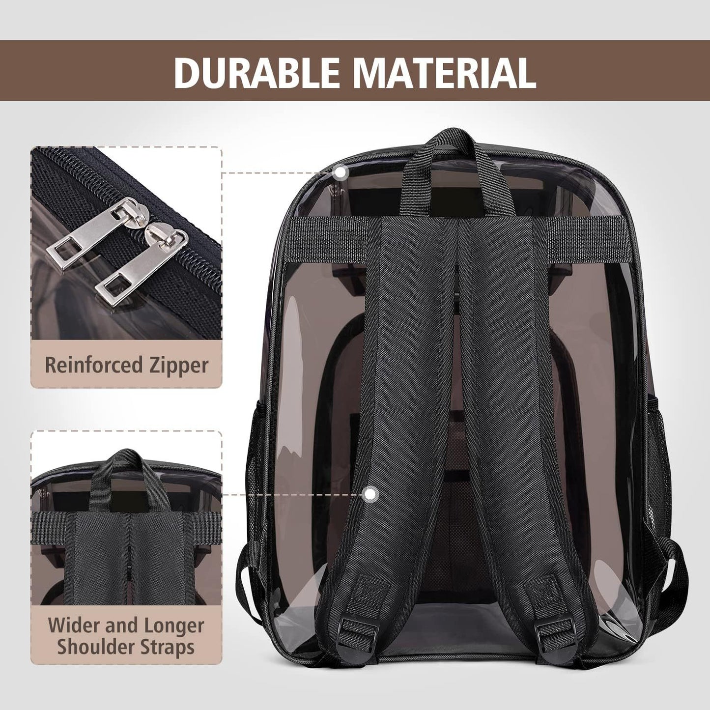 Transparente Schultasche Brehn