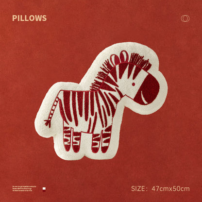 Kuschelkissen in Zebraform mit extraweichem Plüschbezug Brehn