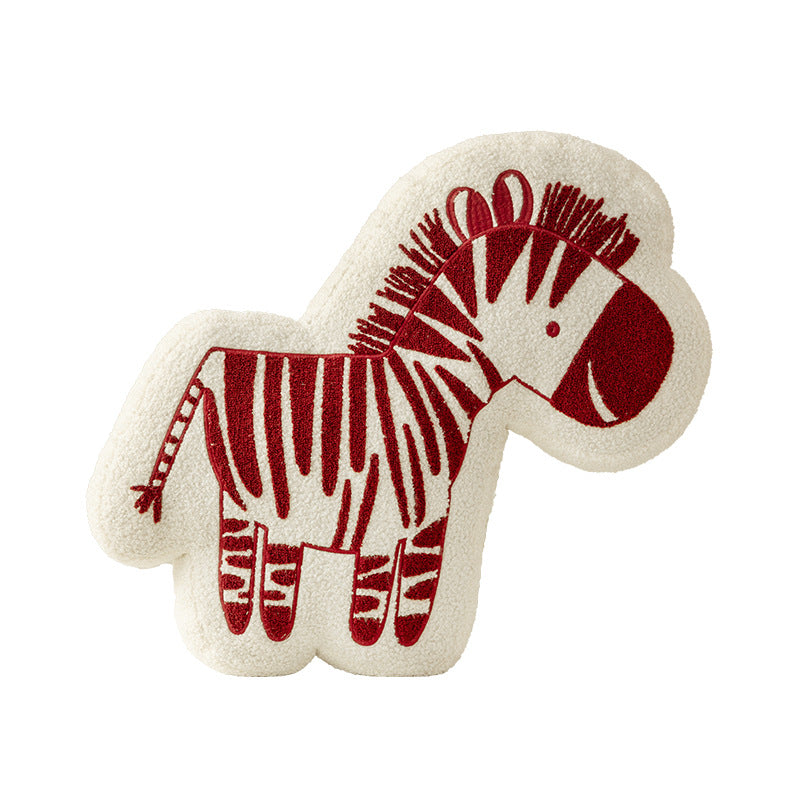 Kuschelkissen in Zebraform mit extraweichem Plüschbezug Brehn