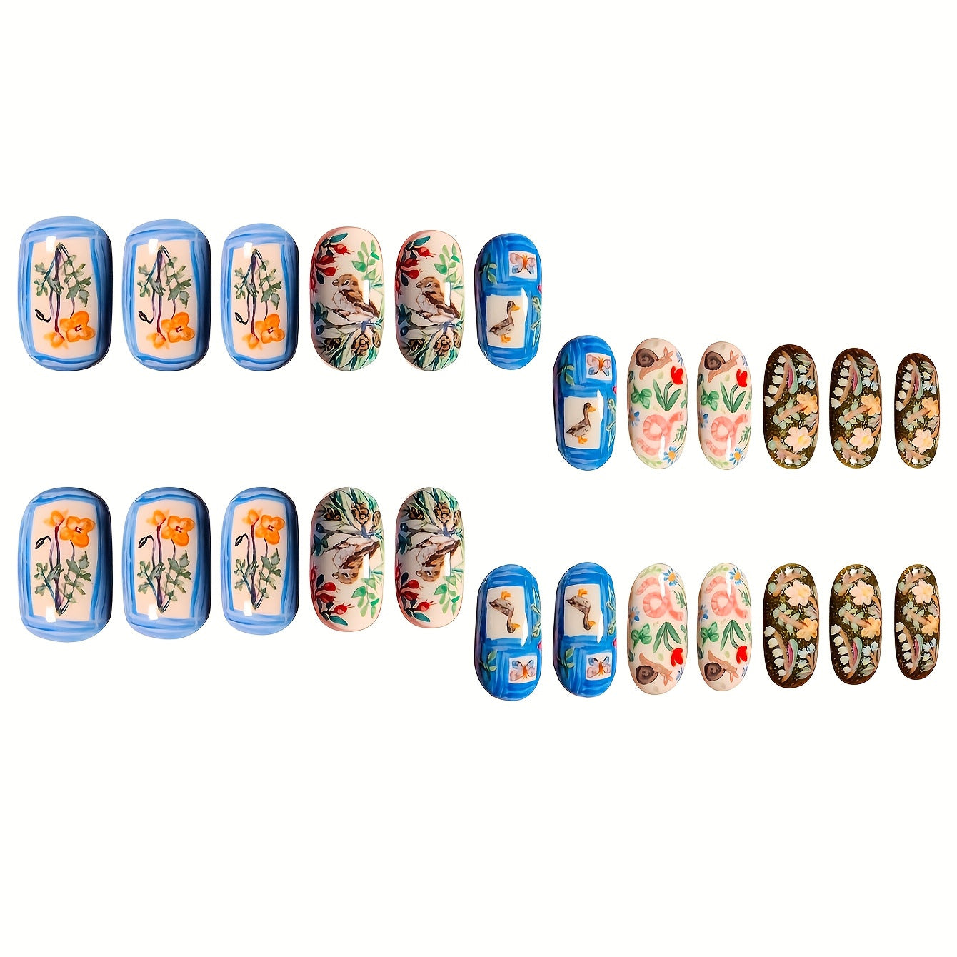 Kreatives Künstlerisches Press-On Nagelset Brehn