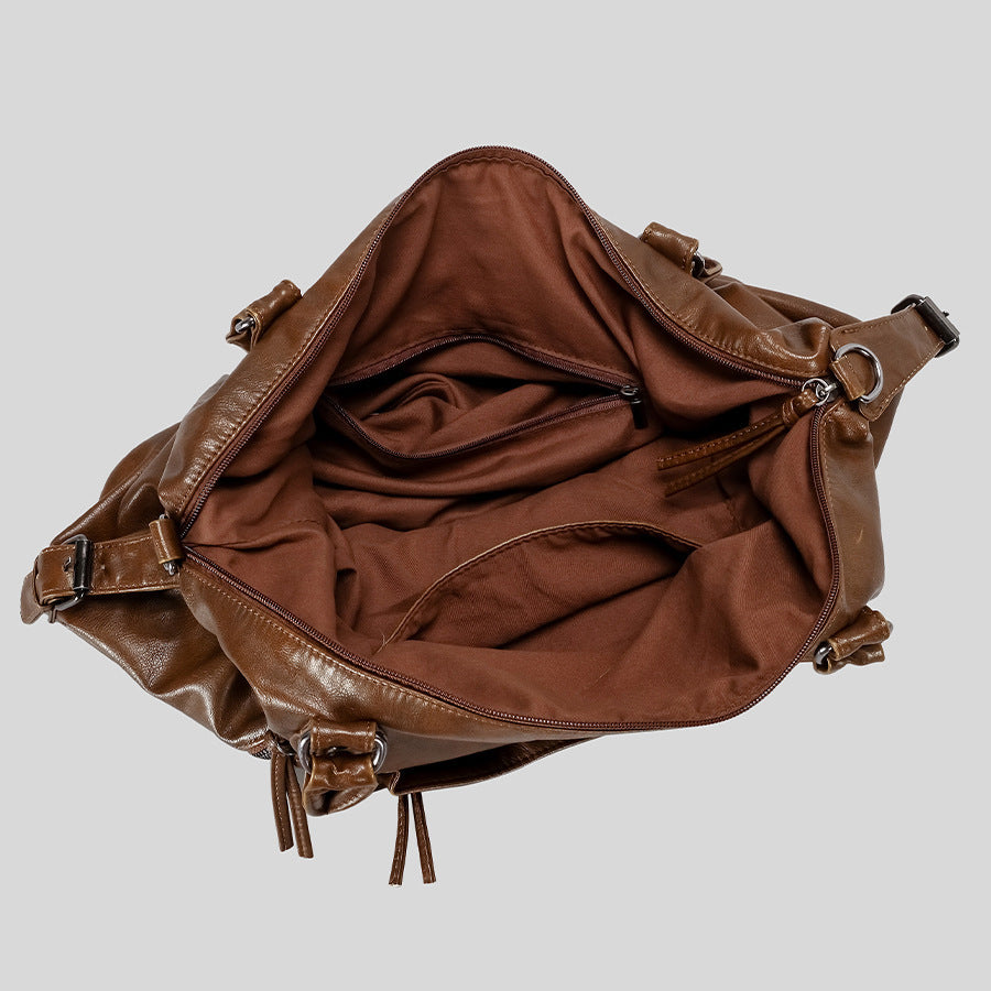 Luxuriöse Leder Hobo Tasche