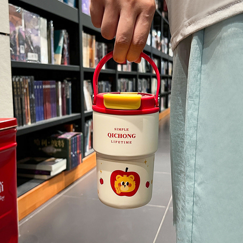Damen praktische Isoliertrinkflasche mit integriertem Tragegriff Brehn