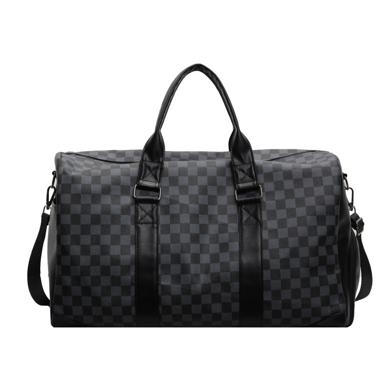 Stylische karierte Reisetasche Brehn