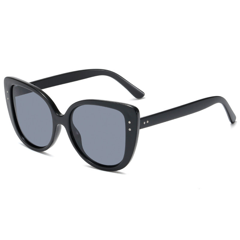 Damen glamouröse oversized Sonnenbrille mit elegantem transparentem Rahmen Brehn