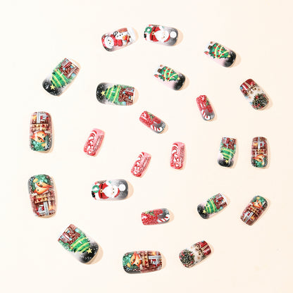 Festliche 3D Weihnachtsnagelkunst Verlängerungen Brehn