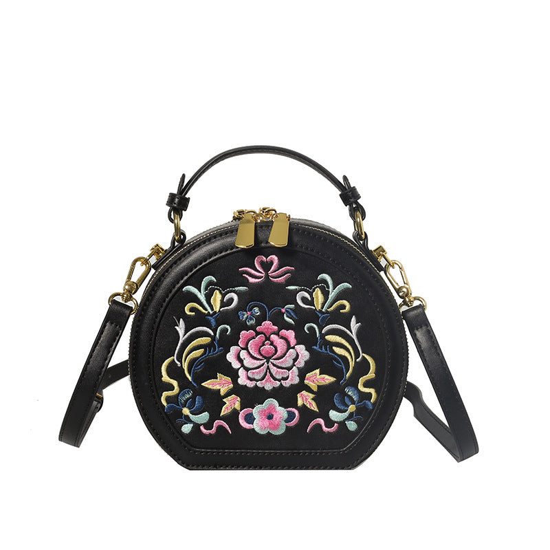 Vintage Florale Bestickte Handtasche Brehn