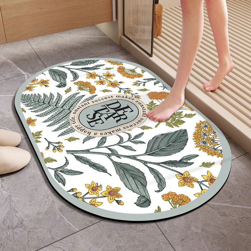 Blumenmuster Badematte Brehn