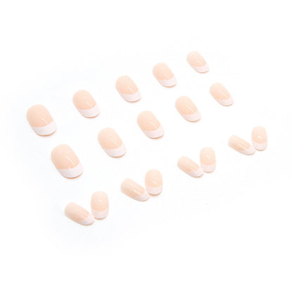 Stylische French Tip Acryl Nagelverlängerungen Brehn