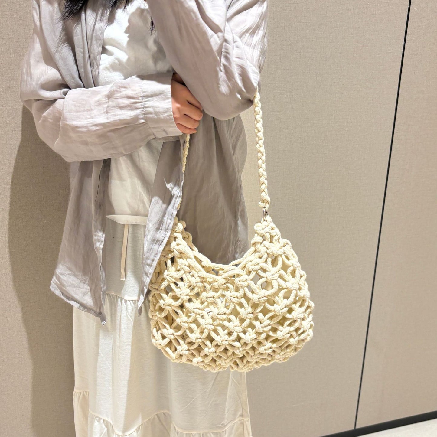 Handgeknüpfte Woven Schultertasche Brehn