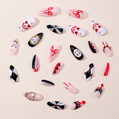 Künstlerische 3D-Clown-Themen-Nagelkunstverlängerungen Brehn