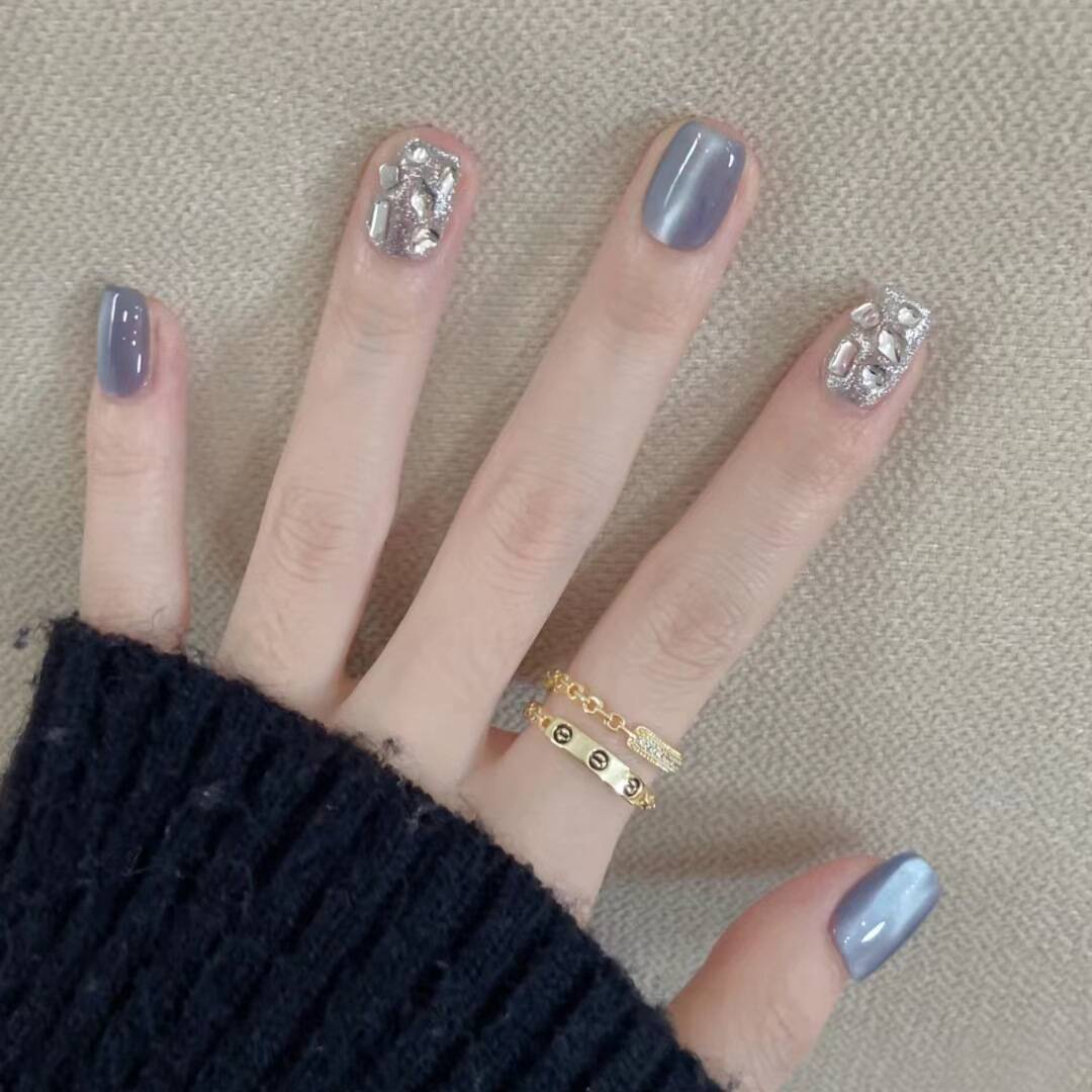 Premium Glitzernde Press-On Nagelerweiterungen Brehn