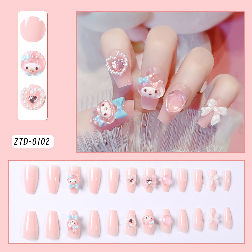 Dekoratives thematisches Press-On-Nagelset Brehn