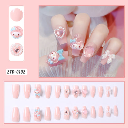 Dekoratives thematisches Press-On-Nagelset Brehn