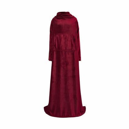 Damen Luxus Fleece-Schlafanzug mit praktischer Fronttasche Brehn