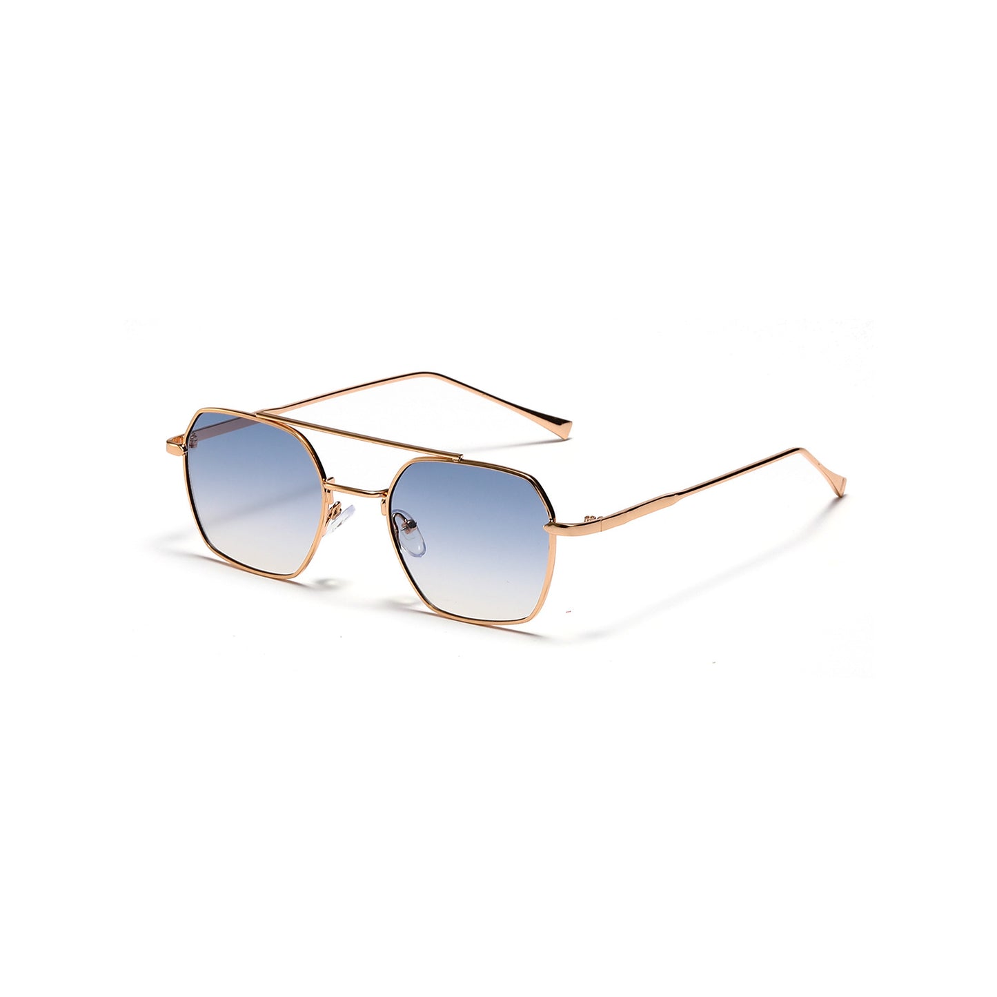 Damen filigrane Sonnenbrille mit elegantem polygonalen Rahmen Brehn