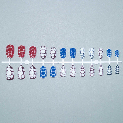 Künstlerische abstrakte Nagelkunst